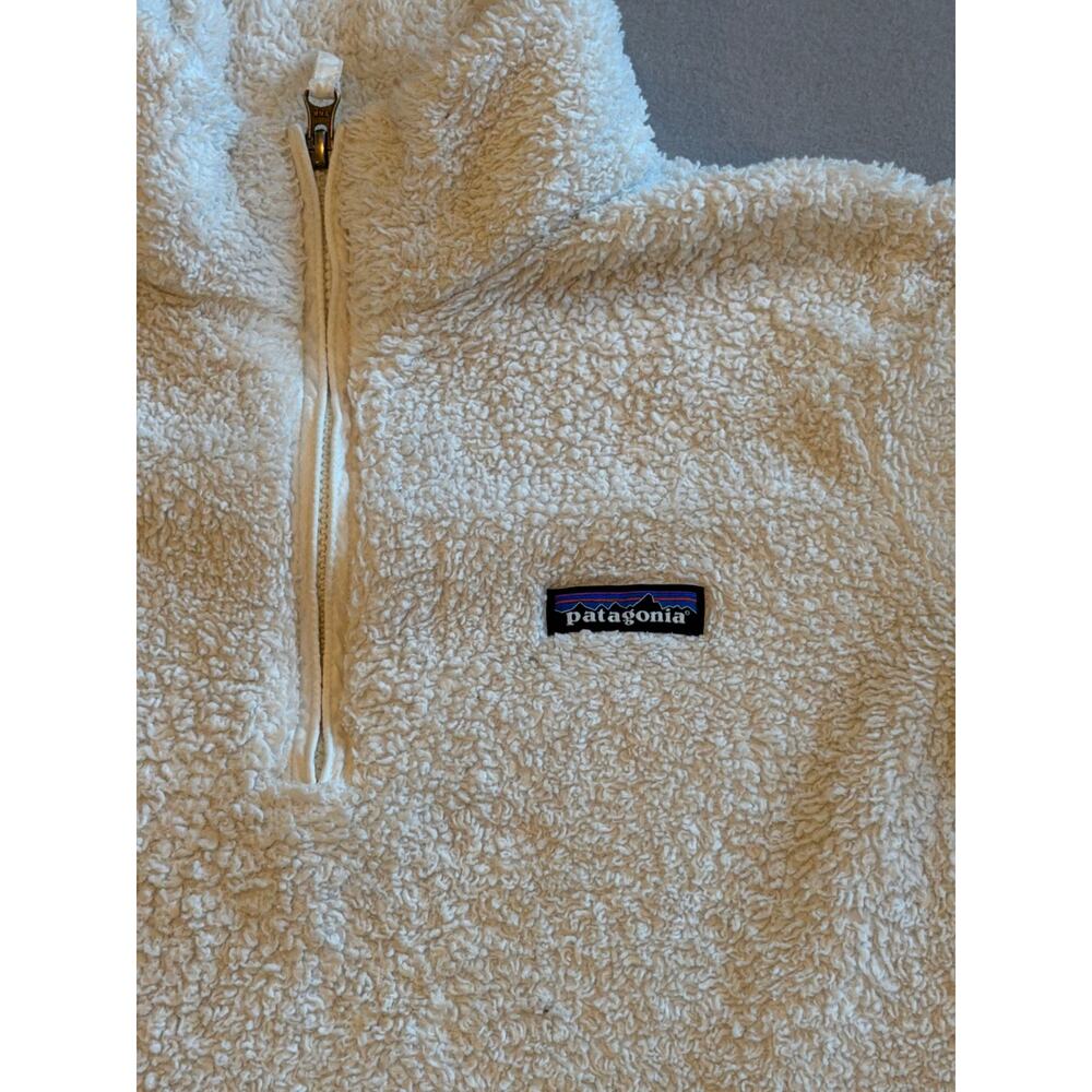 Patagonia Women’s Los Gatos 1/4 Zip Fleece Pullover Cream Ivory Size Medium - Picture 2 of 6